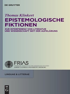 cover image of Epistemologische Fiktionen
